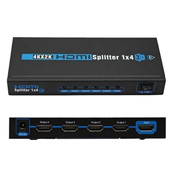 DYNO: Audio / Video Accessories  -HDMI Splitter 1 In 4 Out 1080p/3D/4K
